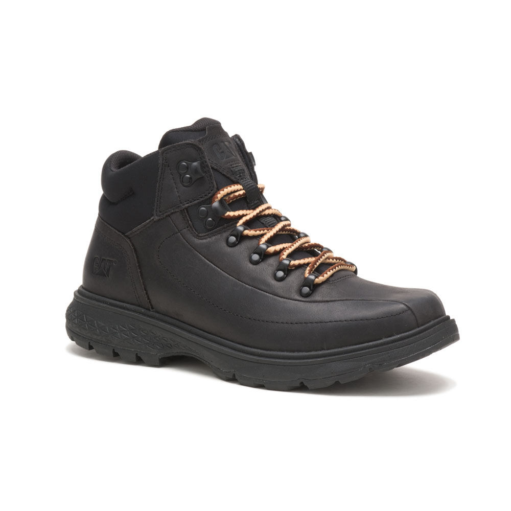 Men's Caterpillar Forerunner Work Boots Black Ireland ZIYP43860